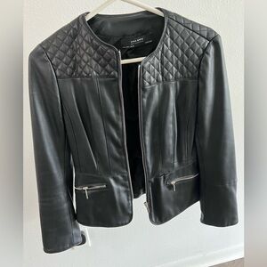 Zara leather jacket